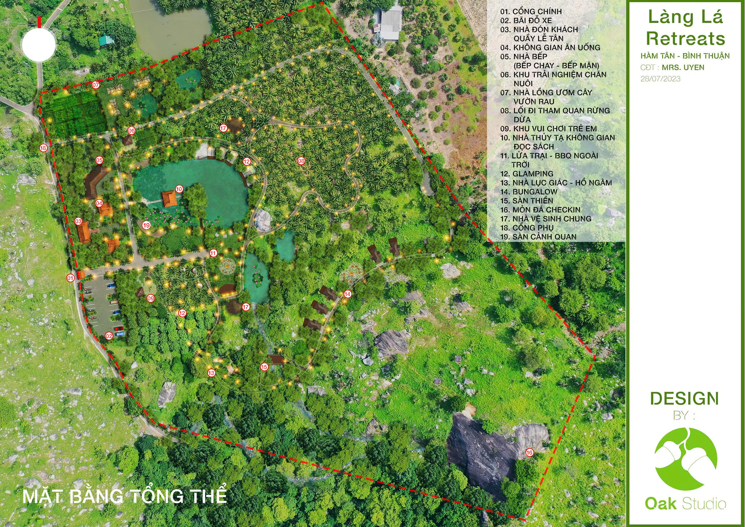 Mặt bằng tổng thể sau khi khảo sát địa hình bằng flycam